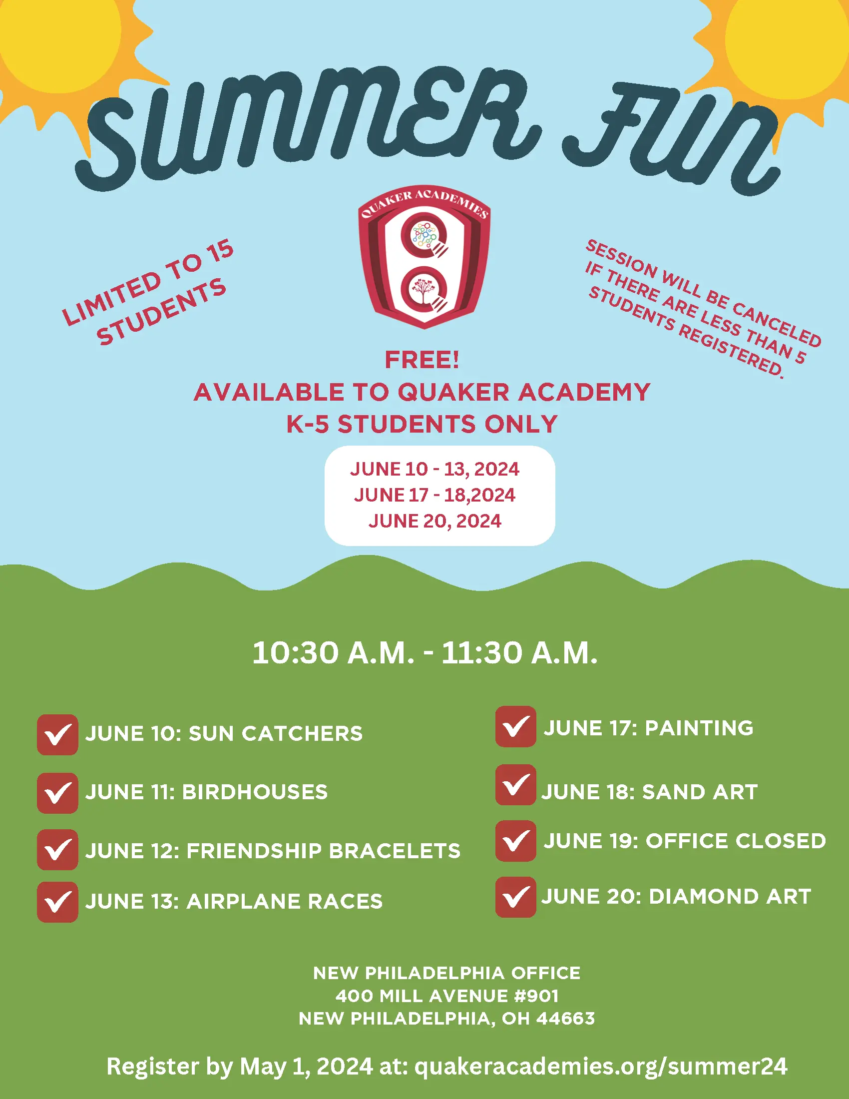 Quaker Academies Summer Fun 2024